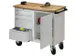 Établi Mobile Charge Maxi. 400Kg Tôle D'acier Ral7035 Façade Ral703