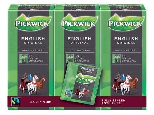 Zwarte Thee Pickwick Fair Trade English 25x2.5gr