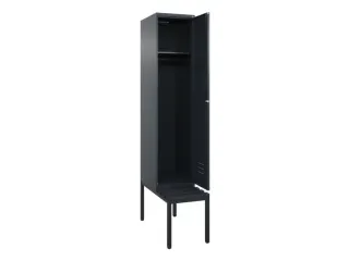 locker met bank,HxBxD 2120x400x815mm,1vak,vak B 400mm,cil.-slot - 2