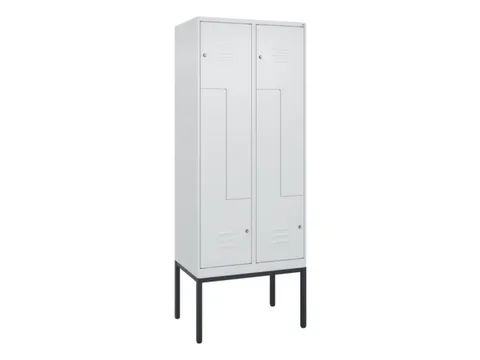Z-garderobekast,HxBxD 2120x800x500mm,vak B 200/400mm,cil.-slot