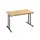 Klaptafel Vrijstaand 120x60 Cm Onderstel Zwart Blad Beuken