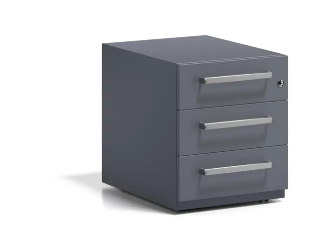 mobiel ladeblok,HxBxD 495x420x565mm,3lade(n),m. beugelgreep,cil.-slot
