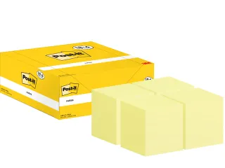 Memoblok 3M Post-it 653-CY 38x51mm geel voordeelpak - 4