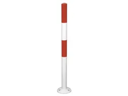Afzetpaal Om In Te Draaien Ronde Buis D 60Mm H 1 03M Wit/rood