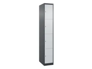 lockerkast,HxBxD 1850x300x500mm,1x4vakken,vak B 300mm,cil.-slot - 1