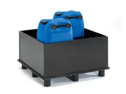 Opvangbak Hdpe Bxdxh 870x870x530mm V. 1x220l M. Poten Open Volume 225l