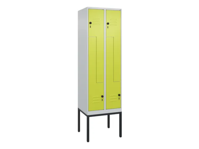 Z-garderobekast,HxBxD 2120x600x500mm,vak B 150/300mm,draaigrendel