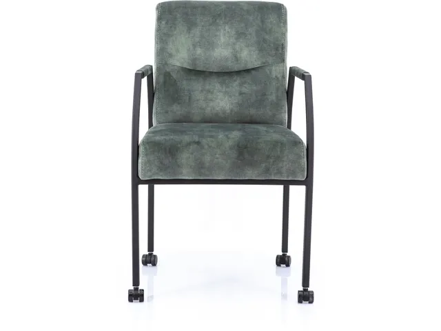 Vergaderstoel Albany Hunter Velours Zwart 4-poots frame