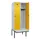 locker met bank,HxBxD 2120x800x815mm,2vak,vak B 400mm,draaigrendel