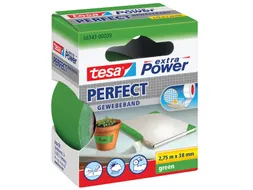 Plakband Tesa textiel 38mmx2.75m groen