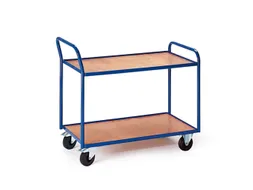 tafelwagen,draagverm. 250kg,2etage(s),laadvl. LxB 790x490mm,houtetage