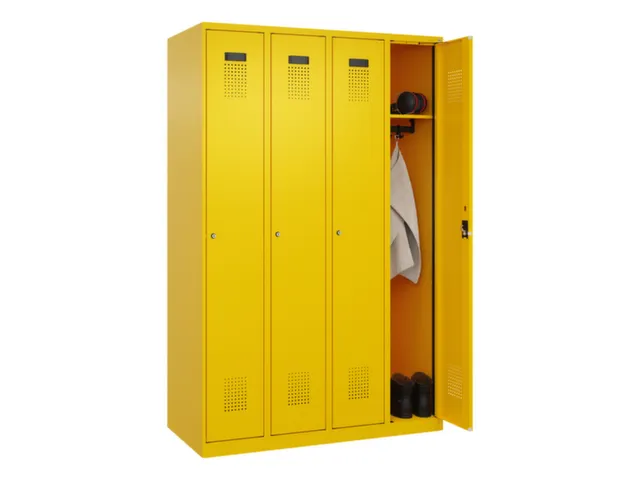 locker,HxBxD 1850x1200x500mm,4vak,vak B 300mm,cil.-slot