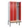 locker met bank,voor scheiding van kleding,HxBxD 2120x900x815mm,3vak