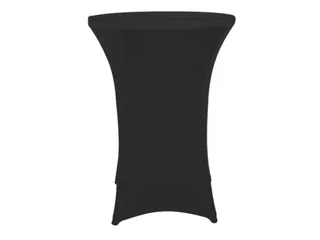 Hoes voor statafel Stretch Zwart Rond Ø 80 cm x 100 cm - 1