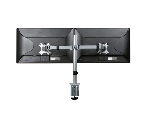 OUTLET Focus Dubbel Monitorarm Zilver 2 schermen