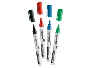 Viltstift Legamaster TZ 140 whiteboard rond 1mm assorti blister à 4 s - 2