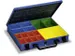 Assortimentskoffer Plaatstaal 15boxen Polystyrol 50x340x240mm Ral5007
