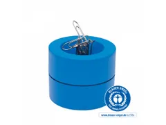 Papercliphouder MAULpro magnetisch recycled Ø73x60mm blauw