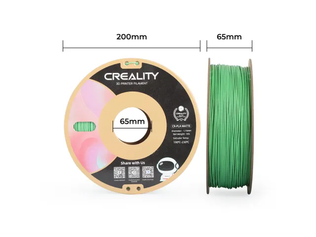 Creality 3D printer Filament CR-PLA Matte 1.75mm Avocado Groen 1kg