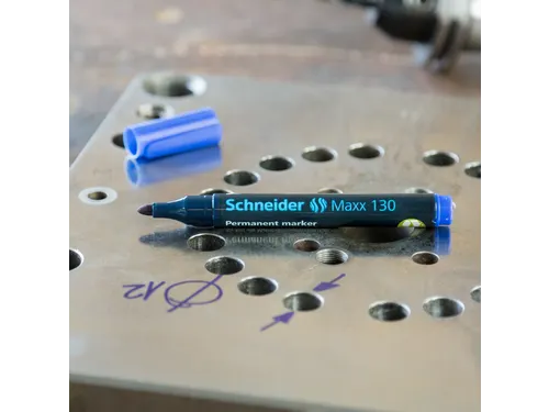 Permanent marker Schneider Maxx 130 rond 1-3mm assorti 4 stuks