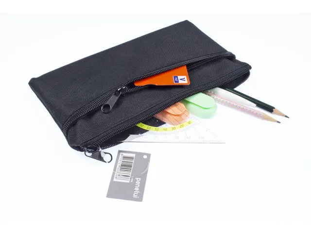 Etui Kangaro plat 21x11cm zwart