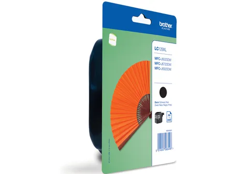 Brother LC-129XLBKBP inktcartridge, Zwart, Inkt op pigmentbasis, 1 stu