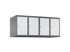 opzetkast,v. locker,4vak.,vak B 300mm,HxBxD 500x1200x500mm,vleugeldeur