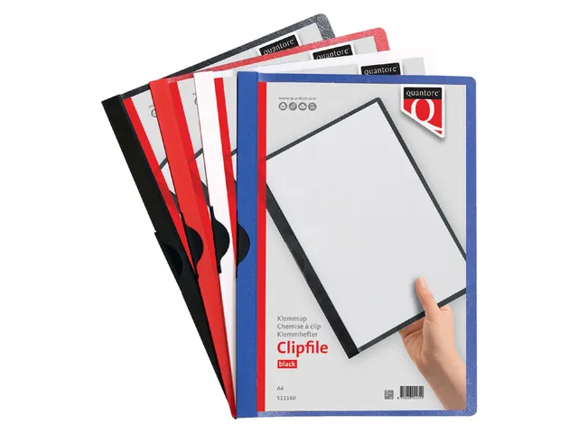 Klemmap Quantore A4 3mm donkerblauw