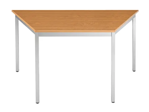 Tafel Trapeziumvormig 140x70 Cm Frame Aluminium Blad Kersenhout