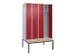 locker voor scheiding van kleding,HxBxD 2120x1200x815mm,4vak