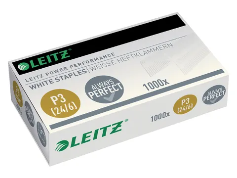 Nieten Leitz P3 24/6 wit 1000 stuks