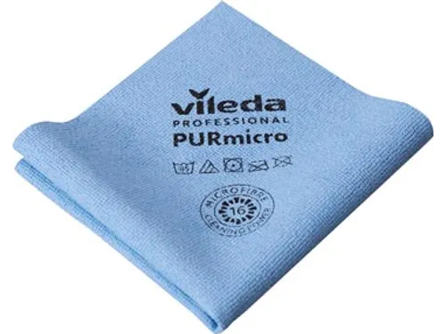 microvezeldoek Purmicro Active 38x35cm blauw 5 stuks