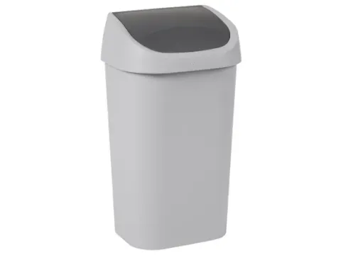 Curver vuilnisbak Mistral Swing recycled PVC 50 Liter Antraciet