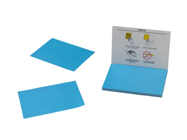 Statische Brainstorm Notitieblokjes 100x70mm Blauw 100 vel