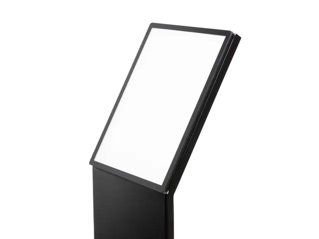 Verlichte Brochure Standaard LED Slide In A4 Zwart