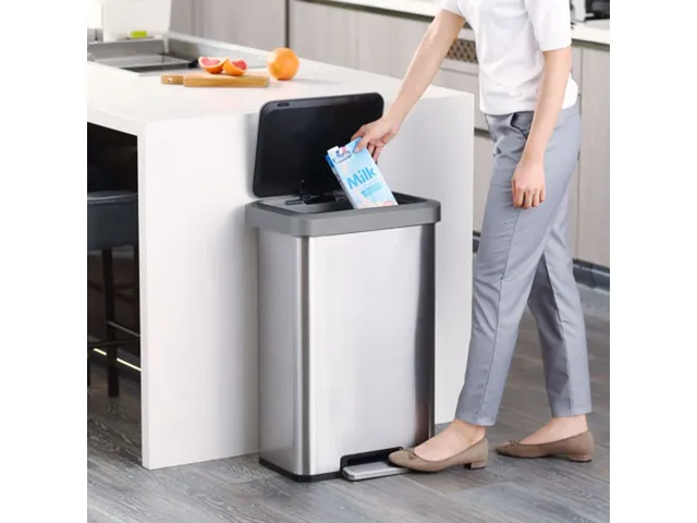 Cozy pedaalemmer 45 Liter Mat RVS