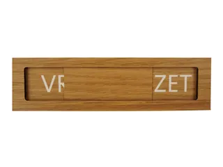 Premium Schuifbord Houtlook Vrij Bezet 150x40mm - 2