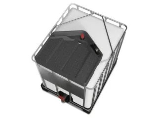 trechter,v. IBC inhoud 600-1000l,PE,vulcapaciteit 15l,aansluiting 2 in - 2