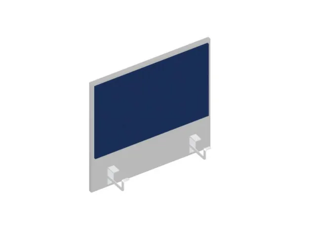 baliepaneel,v. bureau,aanbouw links,B 600mm,MP-lichtgrijs,BN6016-blauw