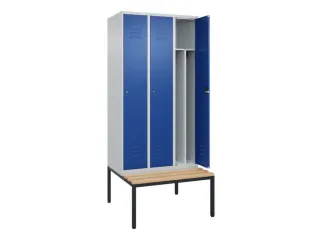 locker voor scheiding van kleding,HxBxD 2120x900x815mm,3vak - 2