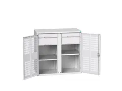 universele kast,HxBxD 1000x1050x550mm,2xStalen bodem,4lade(n)