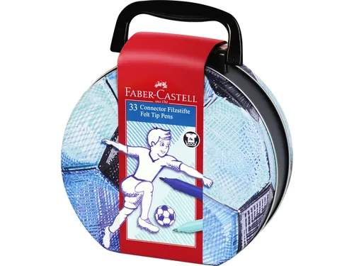 Viltstift Connector koffer "voetbal" 33 stuks