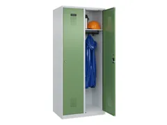 locker,HxBxD 1850x800x500mm,2vak,vak B 400mm,cil.-slot,staand op vloer