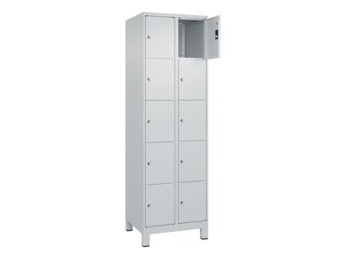 lockerkast HxBxD 1950x600x500mm 2x5vakken cil.-slot voeten