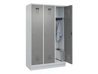 locker,HxBxD 1950x1200x500mm,3vak,vak B 400mm,cil.-slot,sokkel - 1