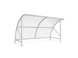 overdekte fietsenstalling,HxBxD 2290x4130x2180mm,dak polycarbonaat