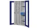 Verticale Uitschuifkast Venster 1950x1000x600mm 2legborden Ral5010