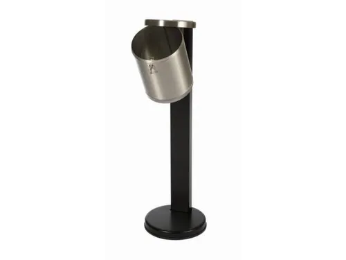 Staande asbak van RVS,H 825mm,RVS