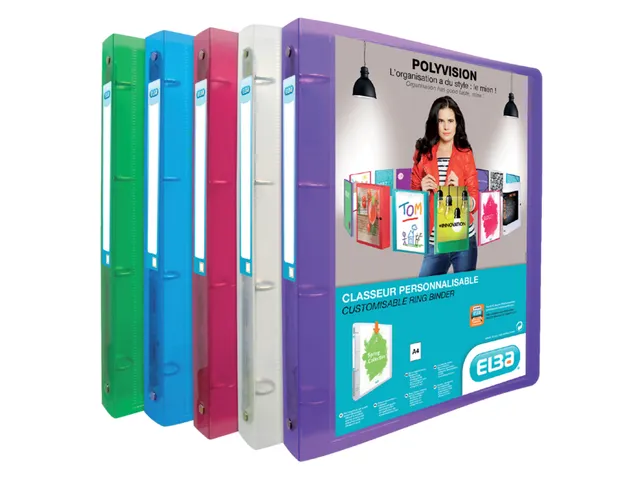 Panoramaringband Oxford Polyvision 4 Rings A4 O-mech 20mm Transparant