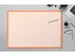 Schrijfonderlegger van papier, Graph, millimeter geruit, wit/oranje, 5